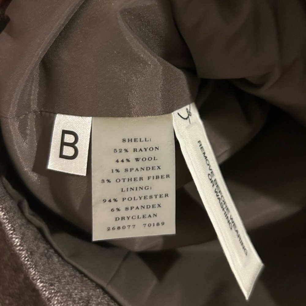 NWT Ann Taylor Textured Brown Blazer Wool Rayon Blend
Button Front Blazer Sz 8 - Picture 9 of 12